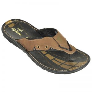 Men's Black & Brown Colour PU Sandals