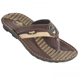 Men's Brown Colour PU Sandals