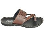 Men's Black & Brown Colour PU Sandals