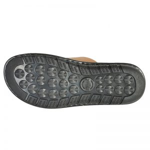 Men's Tan & Yellow Colour PU Sandals