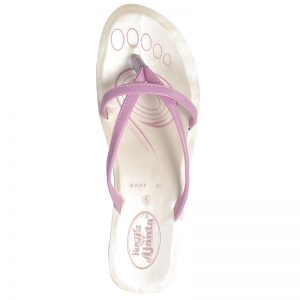 Women's Pink & White Colour PU Sandals