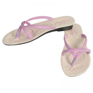 Women's Pink & White Colour PU Sandals