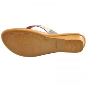 Women's Red Colour Synthetic Sandals