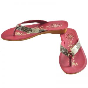 Women's Red Colour Synthetic Sandals