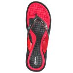 Men's Black & Red Colour Synthetic Sandals