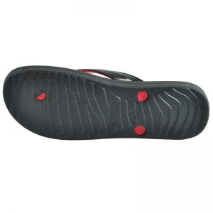 Men's Black & Red Colour Synthetic Sandals