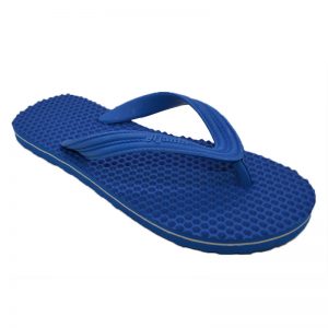 Men's Blue Colour Rubber Health Slippers