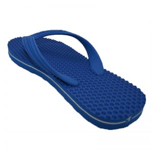 Men's Blue Colour Rubber Health Slippers