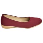 Women's Maroon Colour Synthetic Leather Jelly Shoes