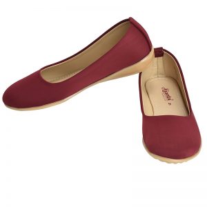 Women's Maroon Colour Synthetic Leather Jelly Shoes