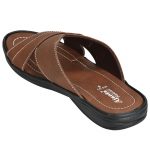 Men's Brown Colour Synthetic Leather Sandals