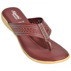 Women's Brown Colour Synthetic Leather Sandals