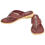 Women's Brown Colour Synthetic Leather Sandals