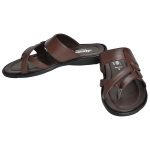 Men's Tan Colour Synthetic Leather Sandals