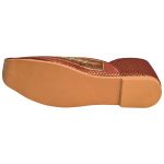 Men's Maroon Colour Synthetic Leather Sherwani Jutti Shoes