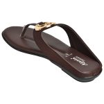 Women's Brown Colour Synthetic Leather Sandals