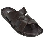 Men's Brown Colour Synthetic Leather Sandals