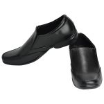 Men's Black Colour Synthetic Leather Mocassins