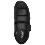 Men's Black Colour Synthetic Leather Sandals