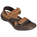 Men's Brown Colour Synthetic Leather Sandals