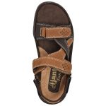 Men's Brown Colour Synthetic Leather Sandals