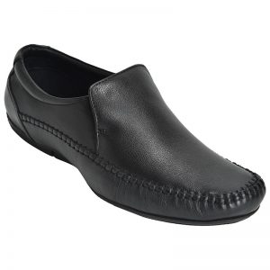 Men's Black Colour Leather Mocassins