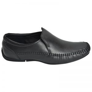 Men's Black Colour Leather Mocassins