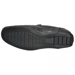 Men's Black Colour Leather Mocassins