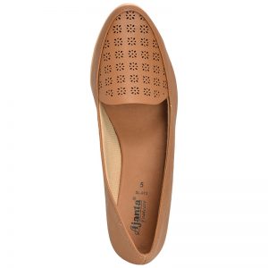 Women's Tan Colour Synthetic Leather Ballerines