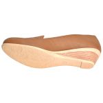 Women's Tan Colour Synthetic Leather Ballerines