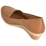 Women's Tan Colour Synthetic Leather Ballerines