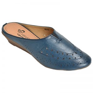 Women's Blue Colour Synthetic Leather Jelly Shoes