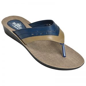 Women's Blue Colour Synthetic Sandals