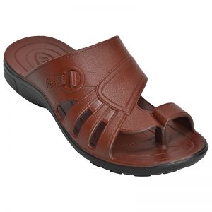 Men's Red Colour Rubber Sandals