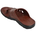 Men's Red Colour Rubber Sandals