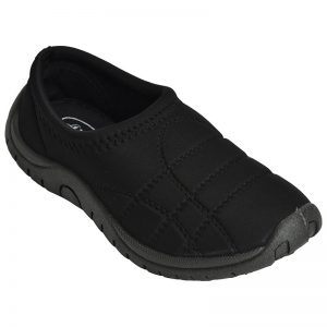 Women's Black Colour Fabric & Lycra Loafers