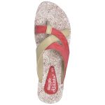 Women's Red & Beige Colour Synthetic Sandals