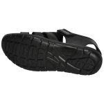 Men's Black Colour Synthetic Leather Sandals