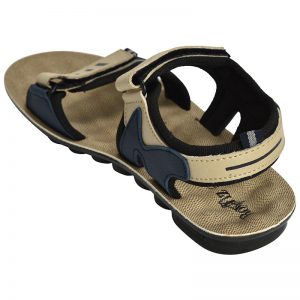 Kid's Beige Colour Synthetic Leather Sandals