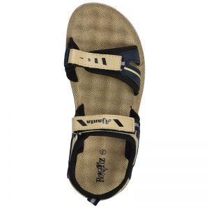 Kid's Beige Colour Synthetic Leather Sandals
