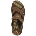 Men's Brown Colour Synthetic Leather Sandals