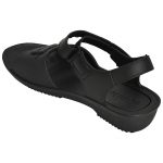 Women's Black Colour Rubber Sandals