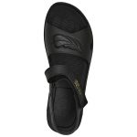 Women's Black Colour Rubber Sandals