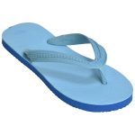 Women's Blue Colour Rubber Sandals