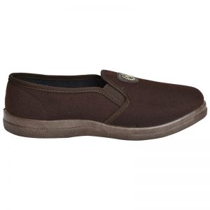Men's Brown Colour Fabric & Lycra Loafers