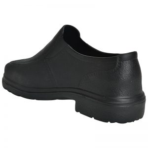 Men's Black Colour Rubber Mocassins