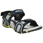 Men's Blue & Grey Colour Synthetic Leather Sandals