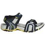 Men's Blue & Grey Colour Synthetic Leather Sandals