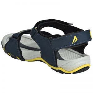 Men's Blue & Grey Colour Synthetic Leather Sandals