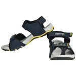 Men's Blue & Grey Colour Synthetic Leather Sandals